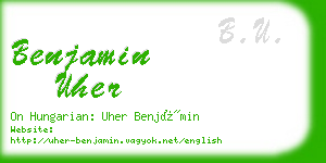 benjamin uher business card